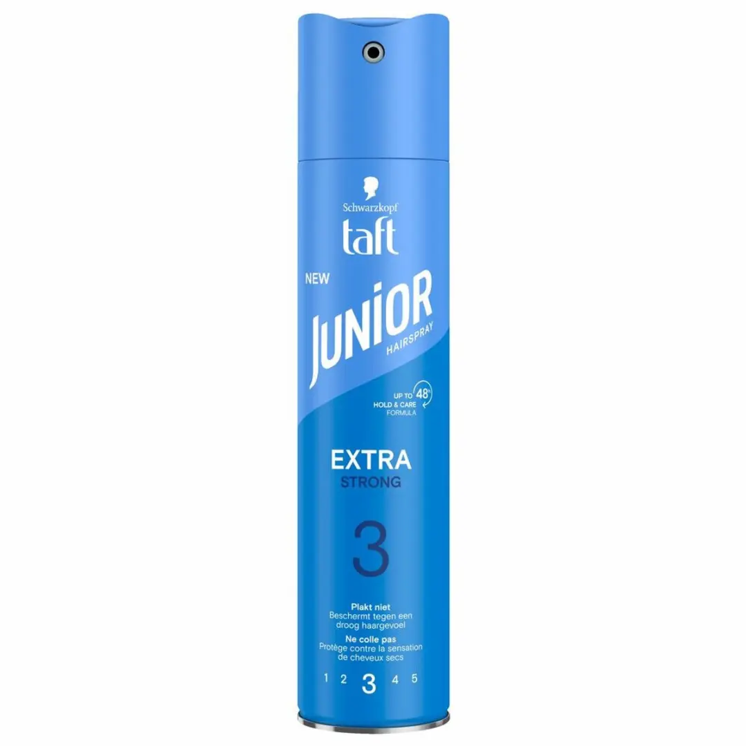 Taft Junior Hairspray Extra Strong 250ml - 10 Stuks