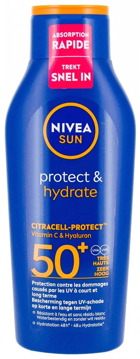 NIVEA Sun Protect & Hydrate Zonnemelk SPF50+ 400ml