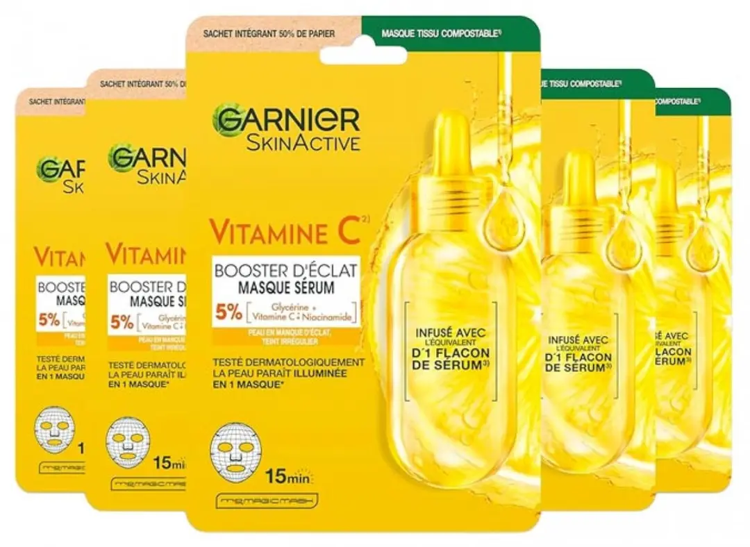 Garnier SkinActive Vitamine C Stoffen Masker Serum Booster