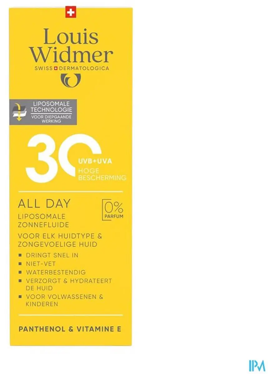 Louis Widmer All Day 30 Zonder Parfum 100ml