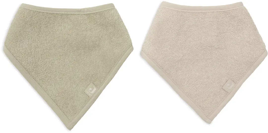 Jollein Slab Bandana Soft - Matcha/Sand - 2 Stuks