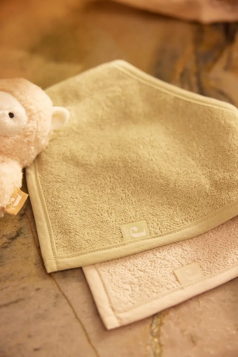 Jollein Slab Bandana Soft - Matcha/Sand - 2 Stuks