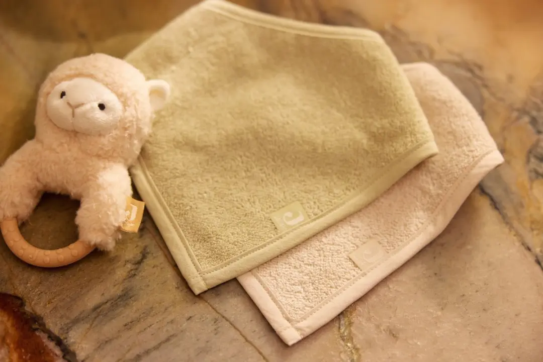 Jollein Slab Bandana Soft - Matcha/Sand - 2 Stuks