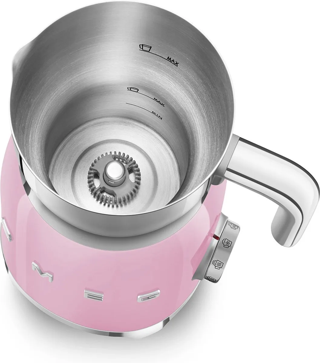 Smeg MFF11PKEU Melkopschuimer 600ml - Roze