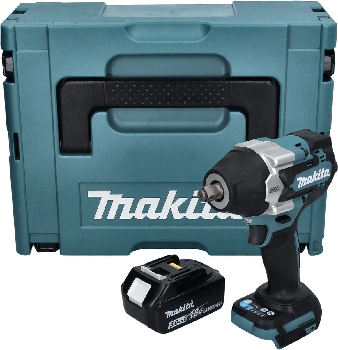 Makita DTW 700 T1J Slagmoersleutel 18V 700Nm - Borstelloos - 1x 5.0Ah - afbeelding 4 van 6