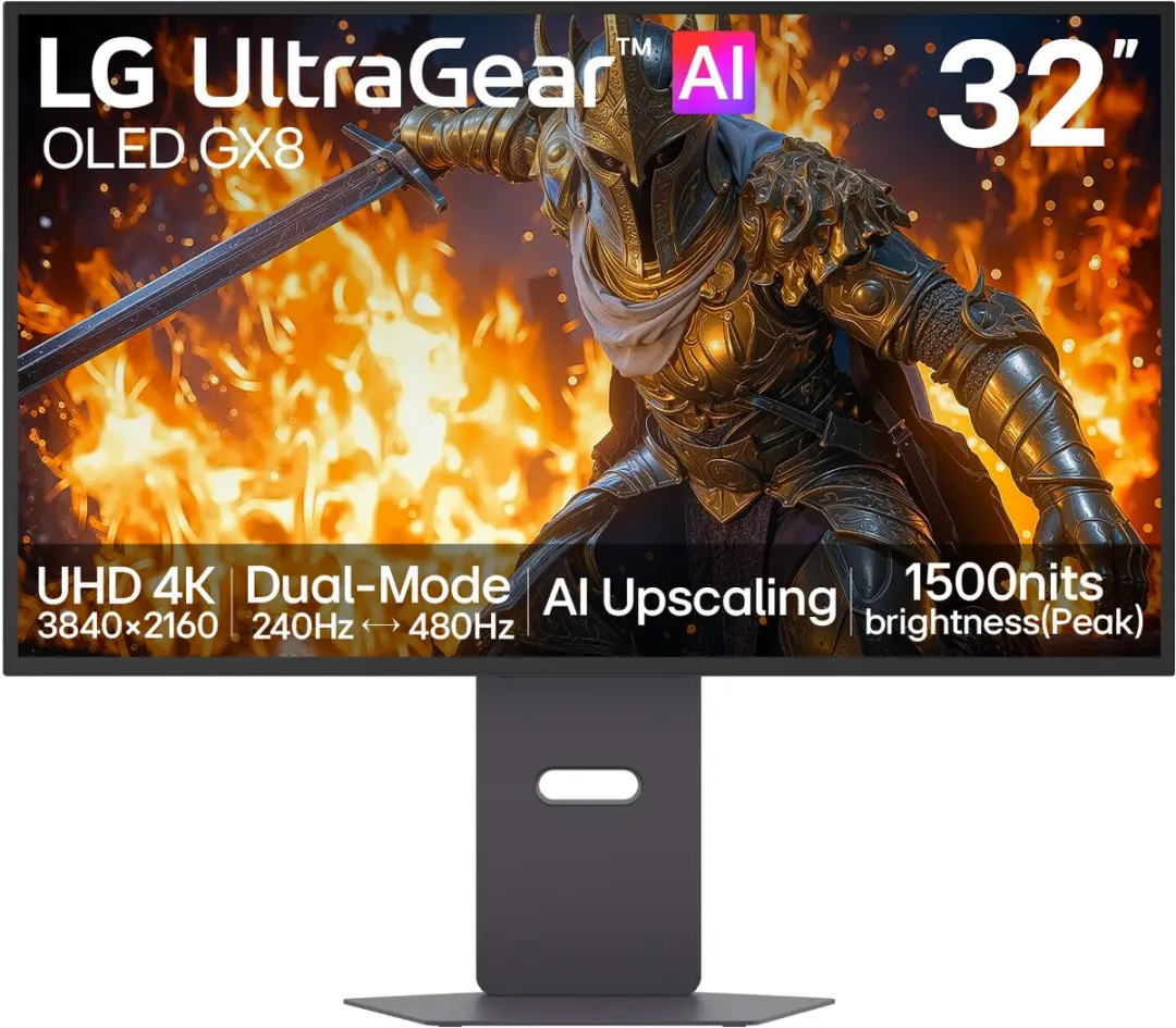 LG UltraGear 32GX870B-B 4K OLED Gaming Monitor