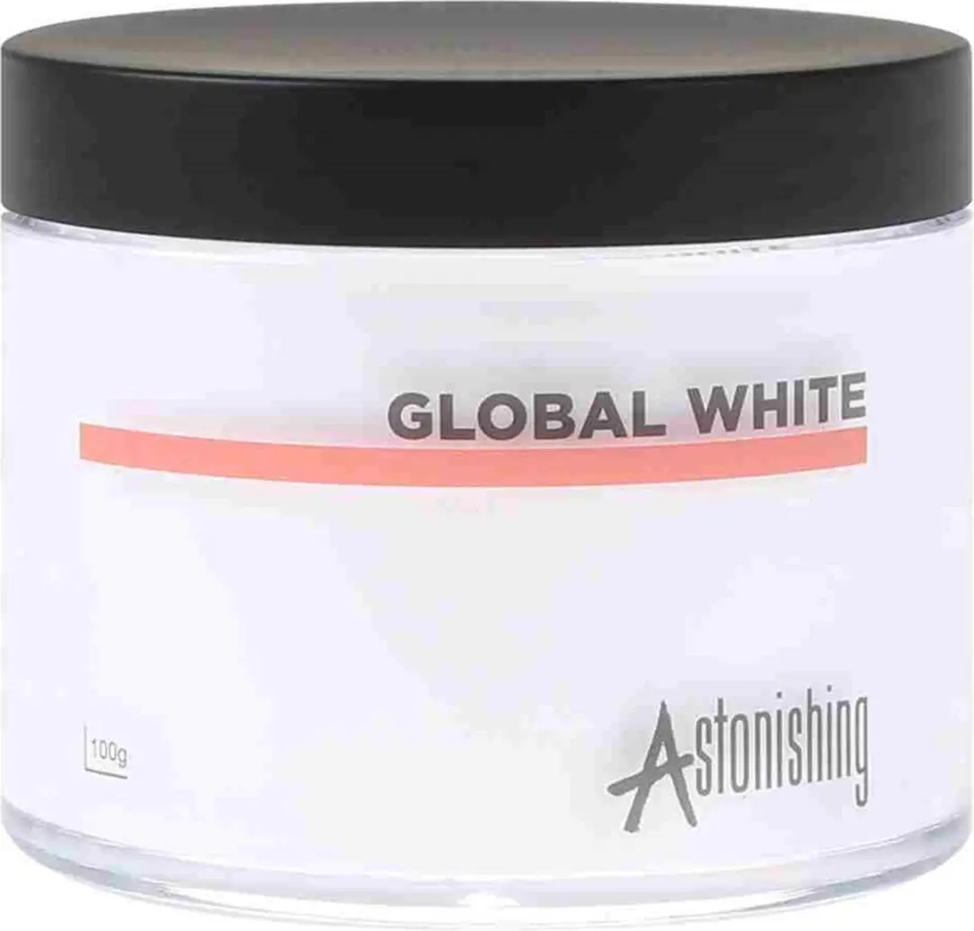 Astonishing Acrylic Powder Global White 100ml - 100 Stuks