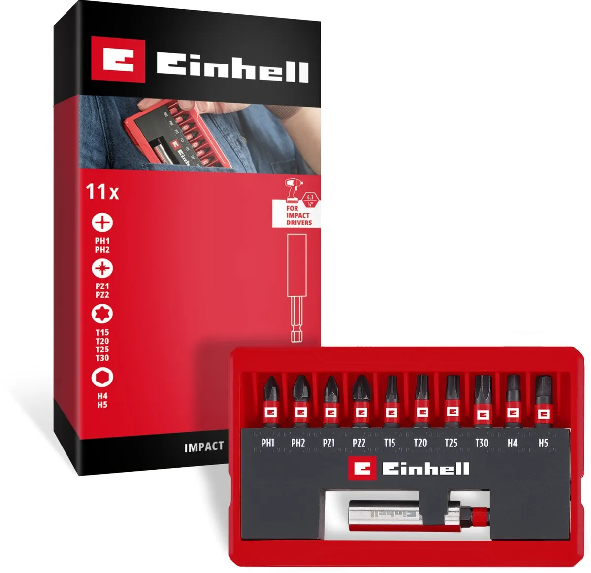 Einhell Slagbitset 11-delig