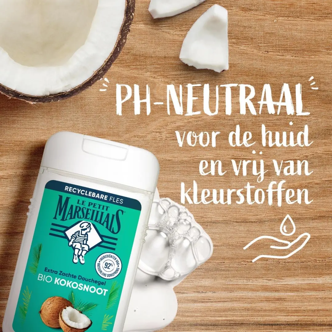 Le Petit Marseillais Douchegel Bio Kokosnoot 6x250ml