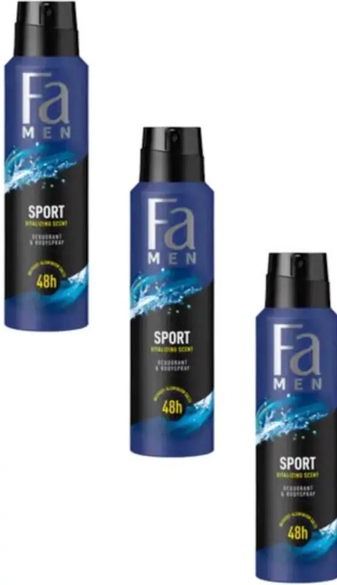 Fa Men Deospray Sport 450ml - 3 Stuks