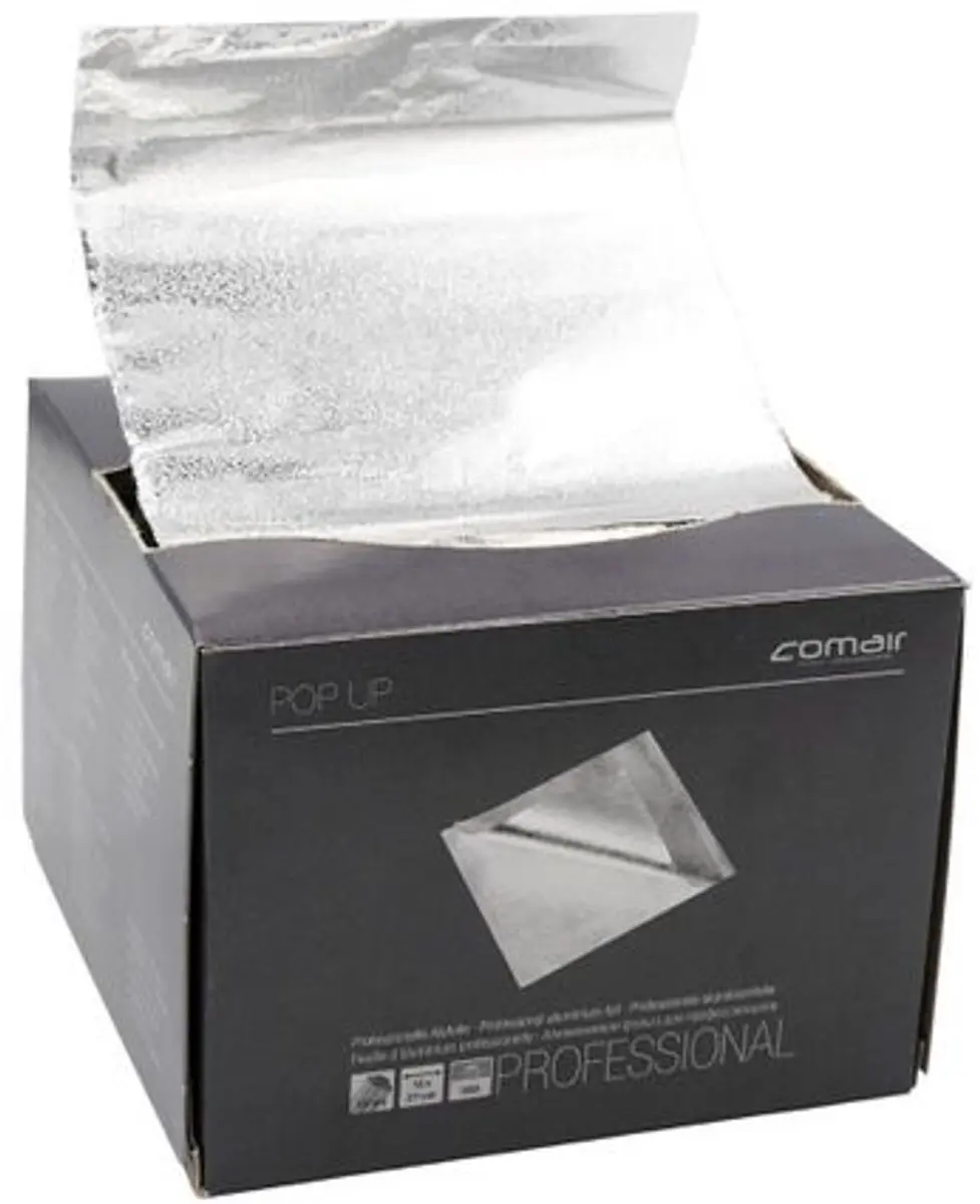 Comair Aluminiumfolie Pop-up 13x27cm - 500 Stuks - Zwart