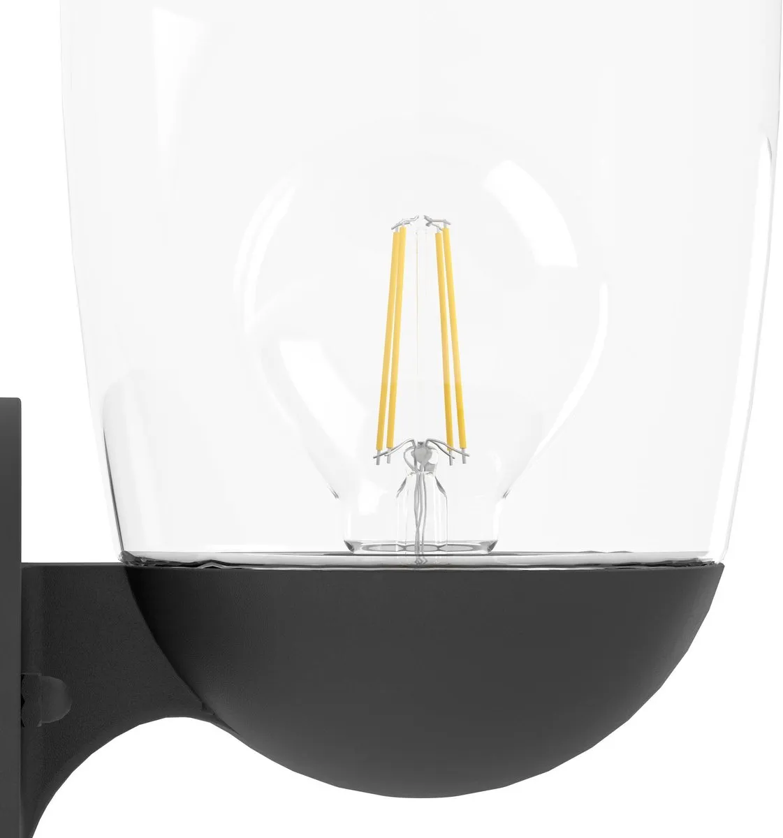 Eglo Donatori Wandlamp E27 - 15,5 cm - Zwart