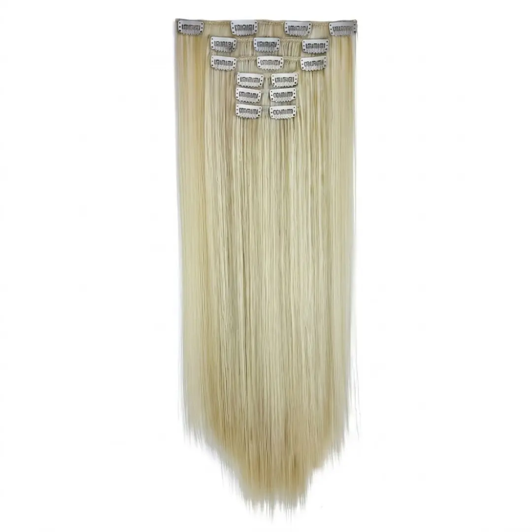 NUVEX Haar Extensions Platinum Blond Clip-in