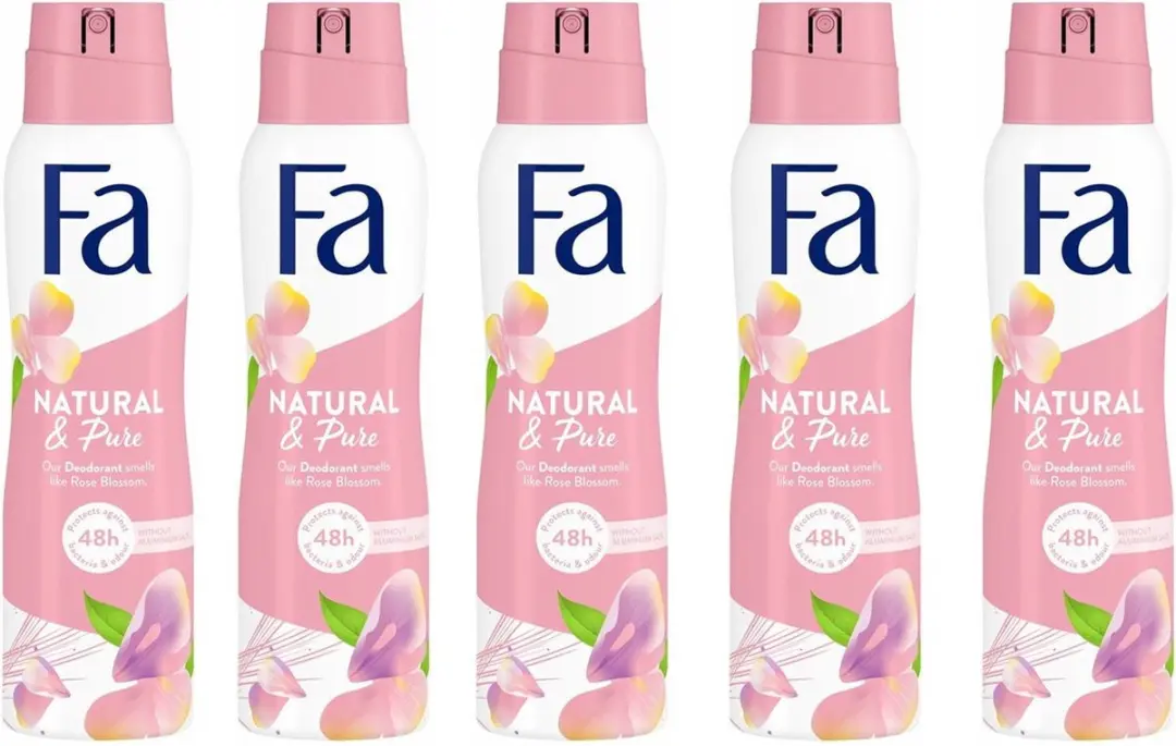 Fa Deospray Natural & Pure Rose Blossom 150ml