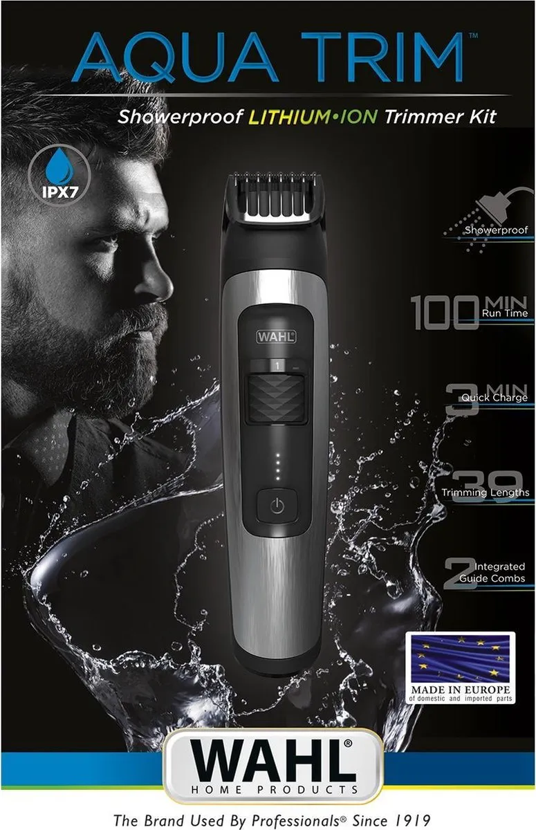Wahl Aqua Trim Grijs - 2 Mesjes