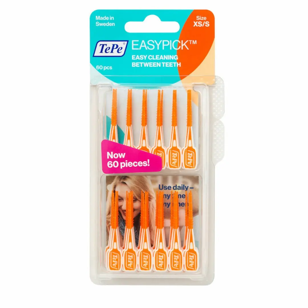 TePe EasyPick Maat XS/S - 20 Stuks (6x60) - Oranje