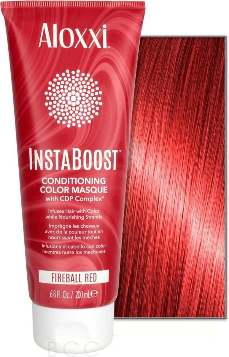 Aloxxi Instaboost Conditioning Color Masque Fireball Red - 200ml
