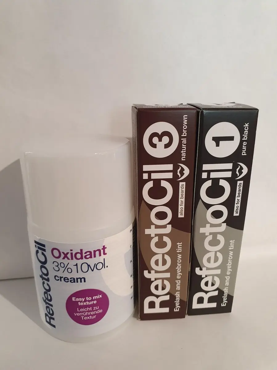 Refectocil Nr.1 Zwart + Nr.3 Natuurbruin + Oxidant 130ml