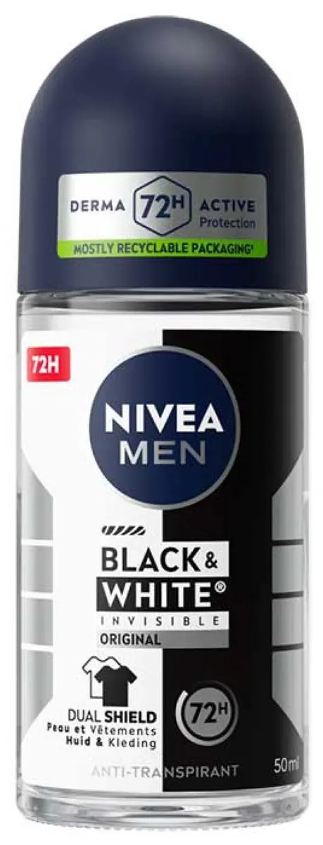 NIVEA Men Black & White Invisible Roll-On 50ml
