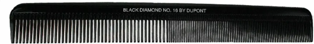 Denman Black Diamond Long Stylist #16 Kam - Zwart