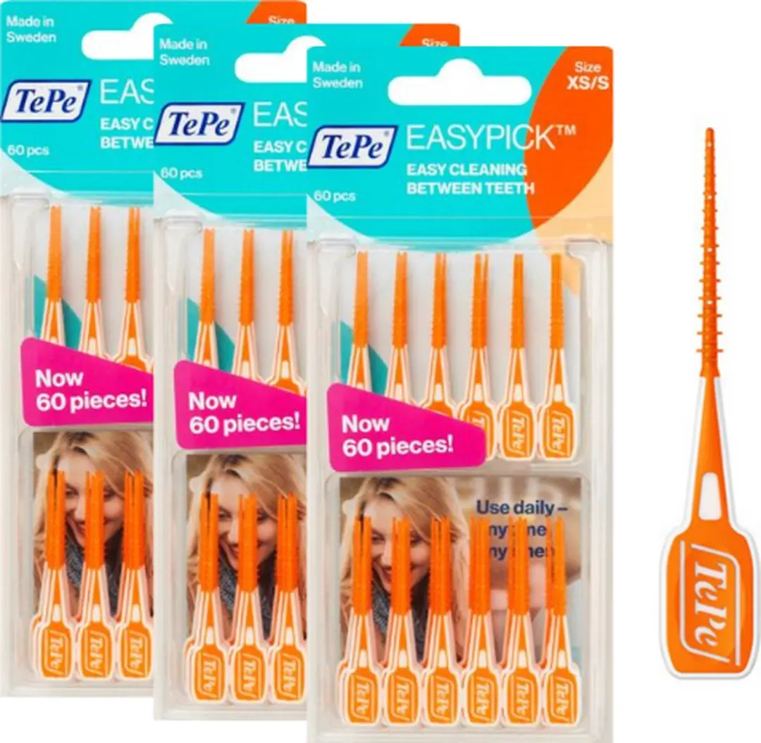 TePe EasyPick Maat XS/S - 180 Stuks - Oranje