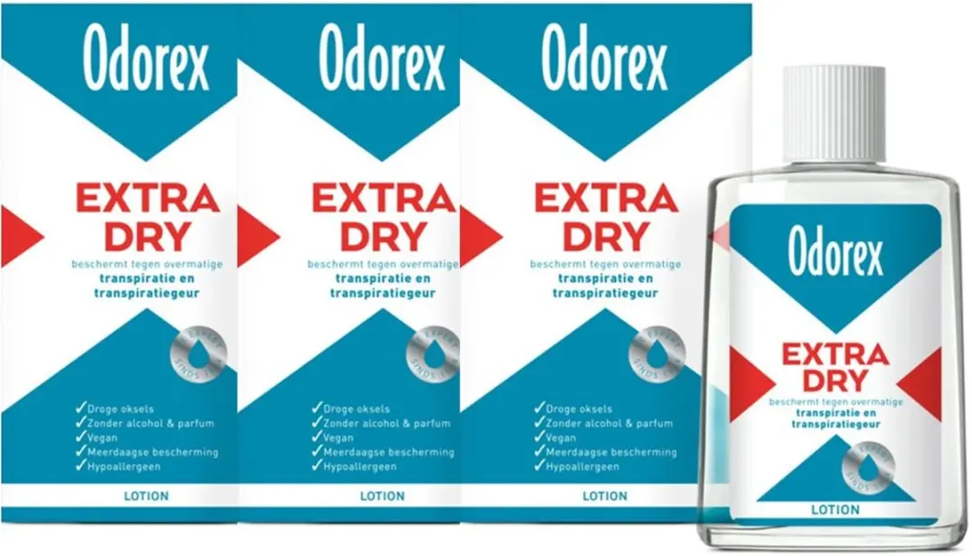 Odorex Extra Dry Lotion - 3x50ml