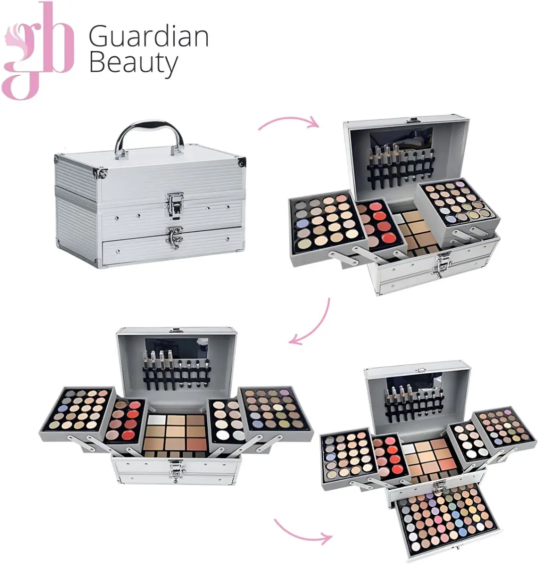 Guardian Beauty Make-up Set 12-kleuren - 27 Stuks - Silver