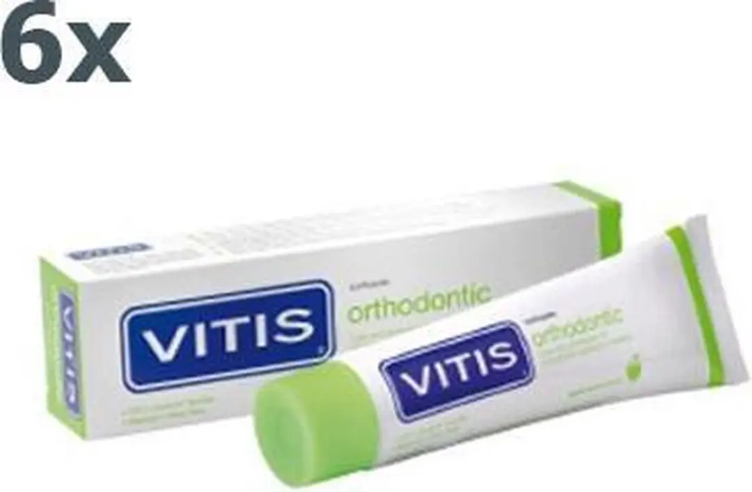 Vitis Orthodontic Tandpasta 6x75ml