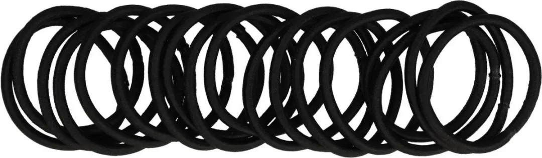 Haarsoires Haarelastieken Basic - Zwart - 18 Stuks