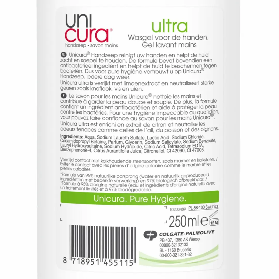 Unicura Antibacteriële Handzeep 250ml - 3 Stuks
