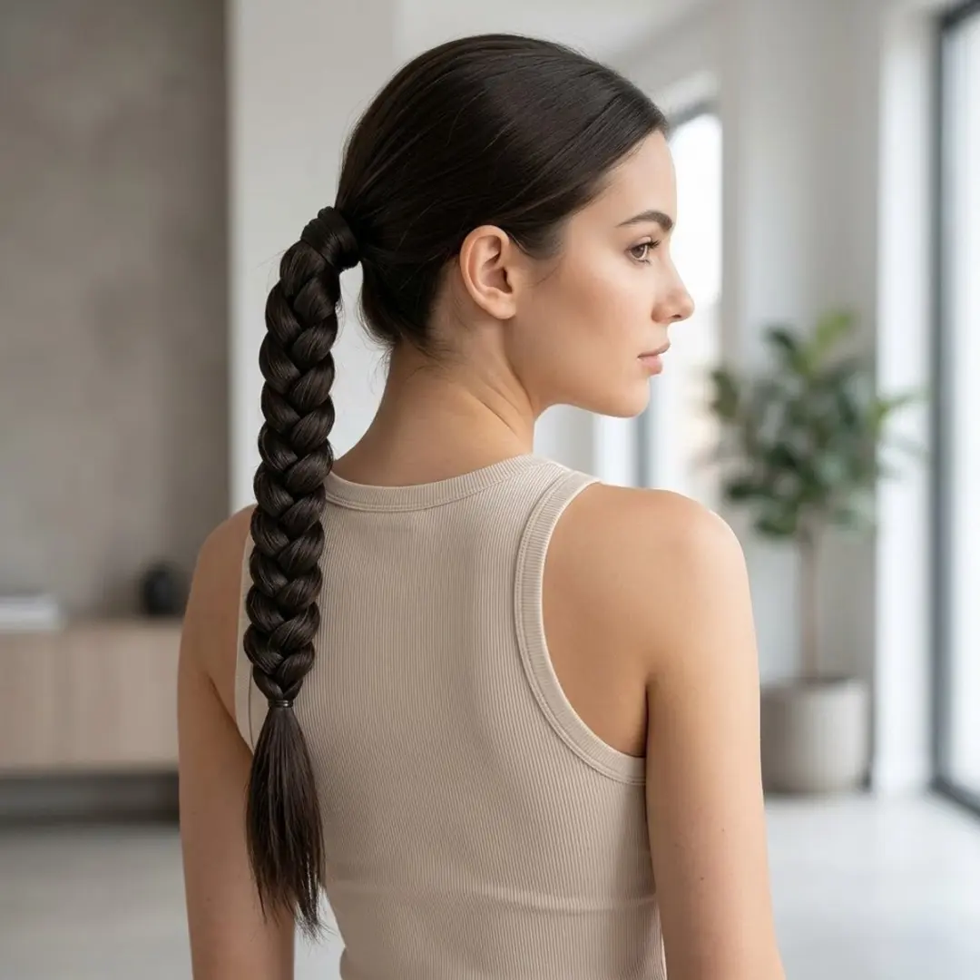 NuveX Synthetisch Haar Extensions Zwart Vlecht Paardenstaart