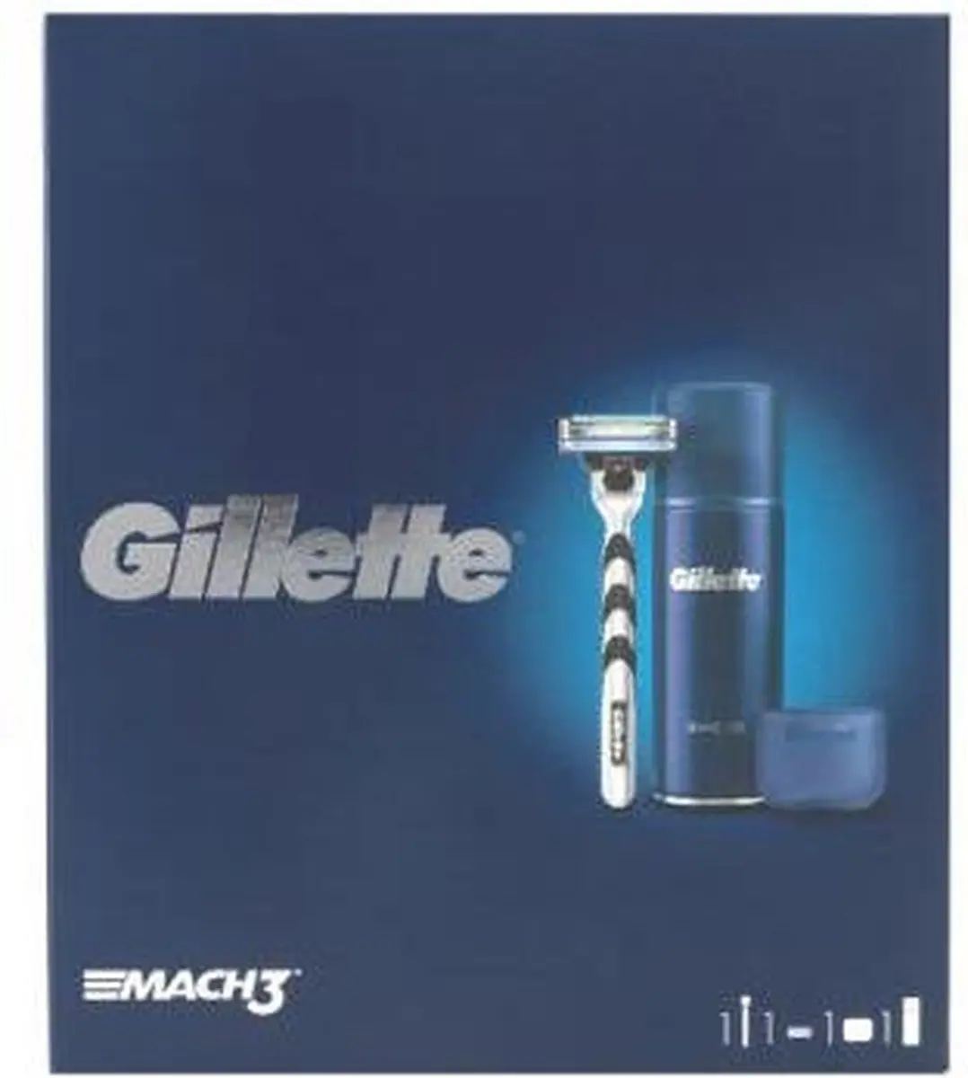 Gillette Mach 3 Geschenkverpakking - Scheermes & Scheergel 75ml