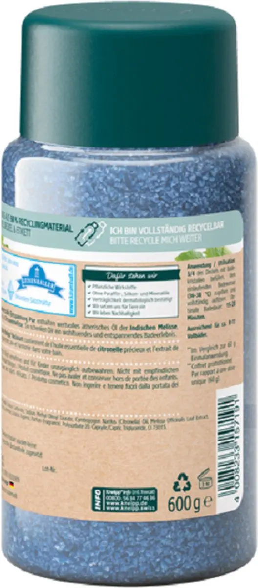 Kneipp Badzout Citroenmelisse 600g