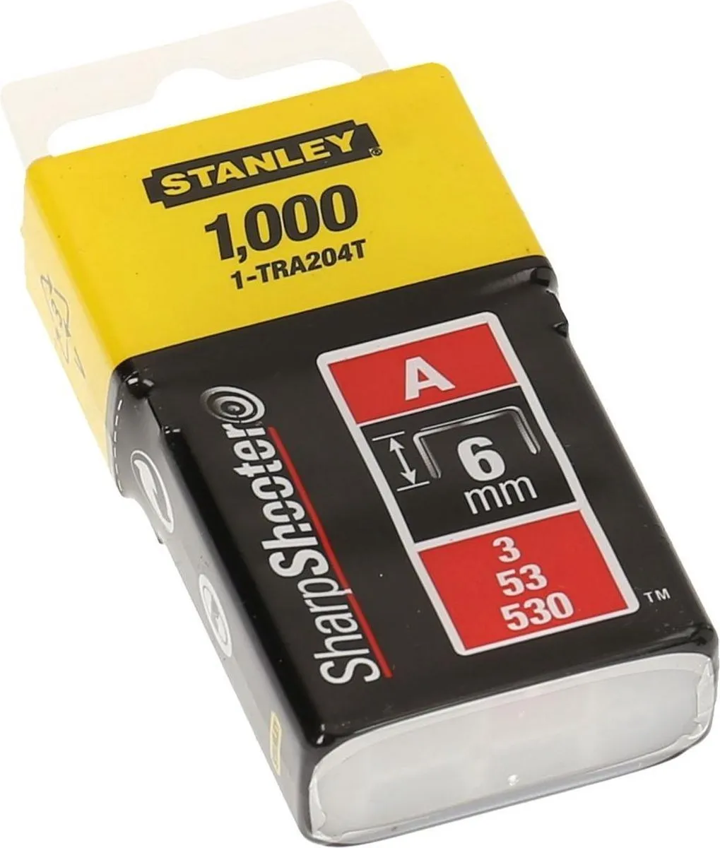 Stanley Nieten 6mm Type A 1-TRA204T - 1000 Stuks