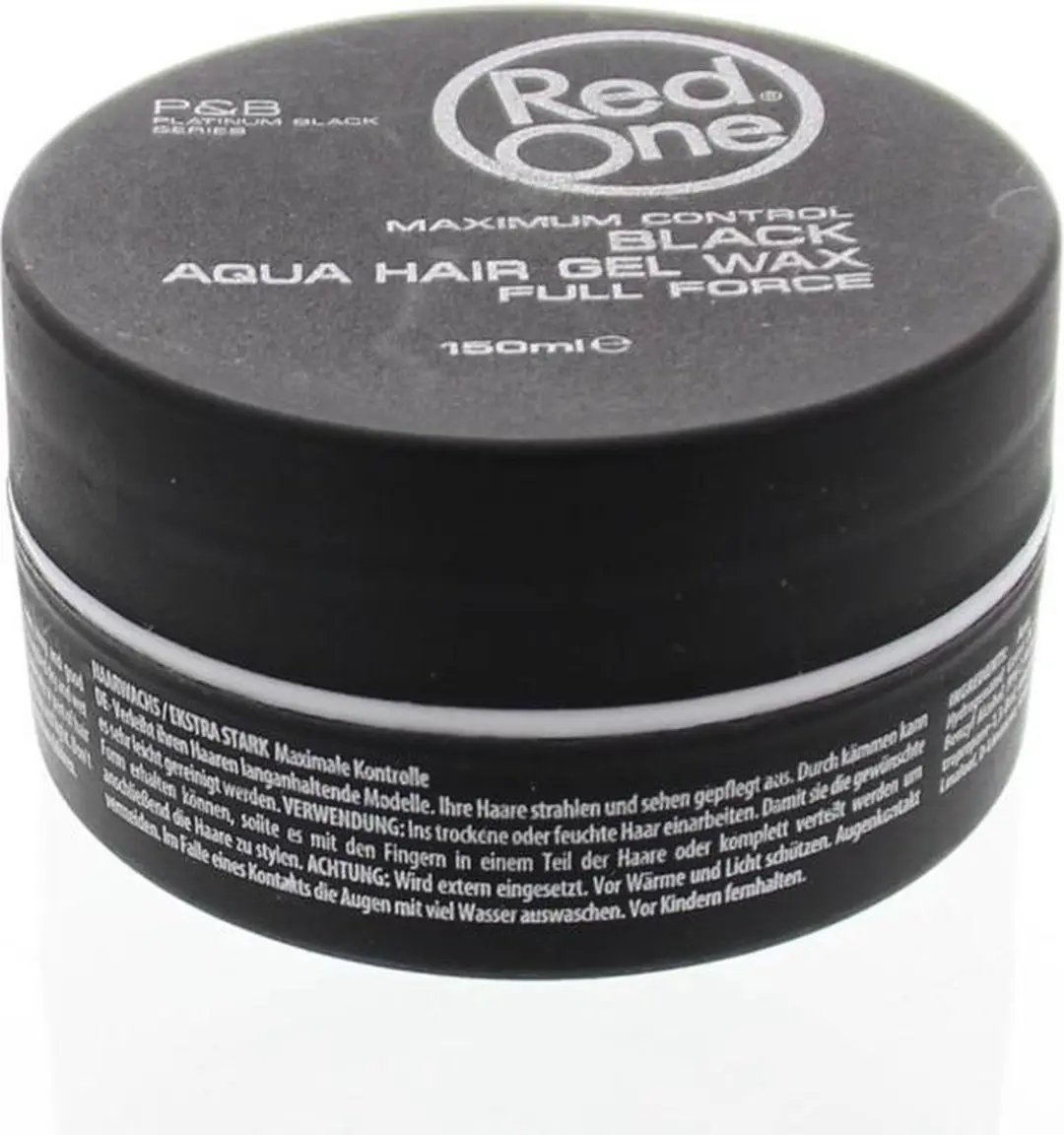 Red One Black Aqua Hair Gel Wax 150ml - 24 Stuks