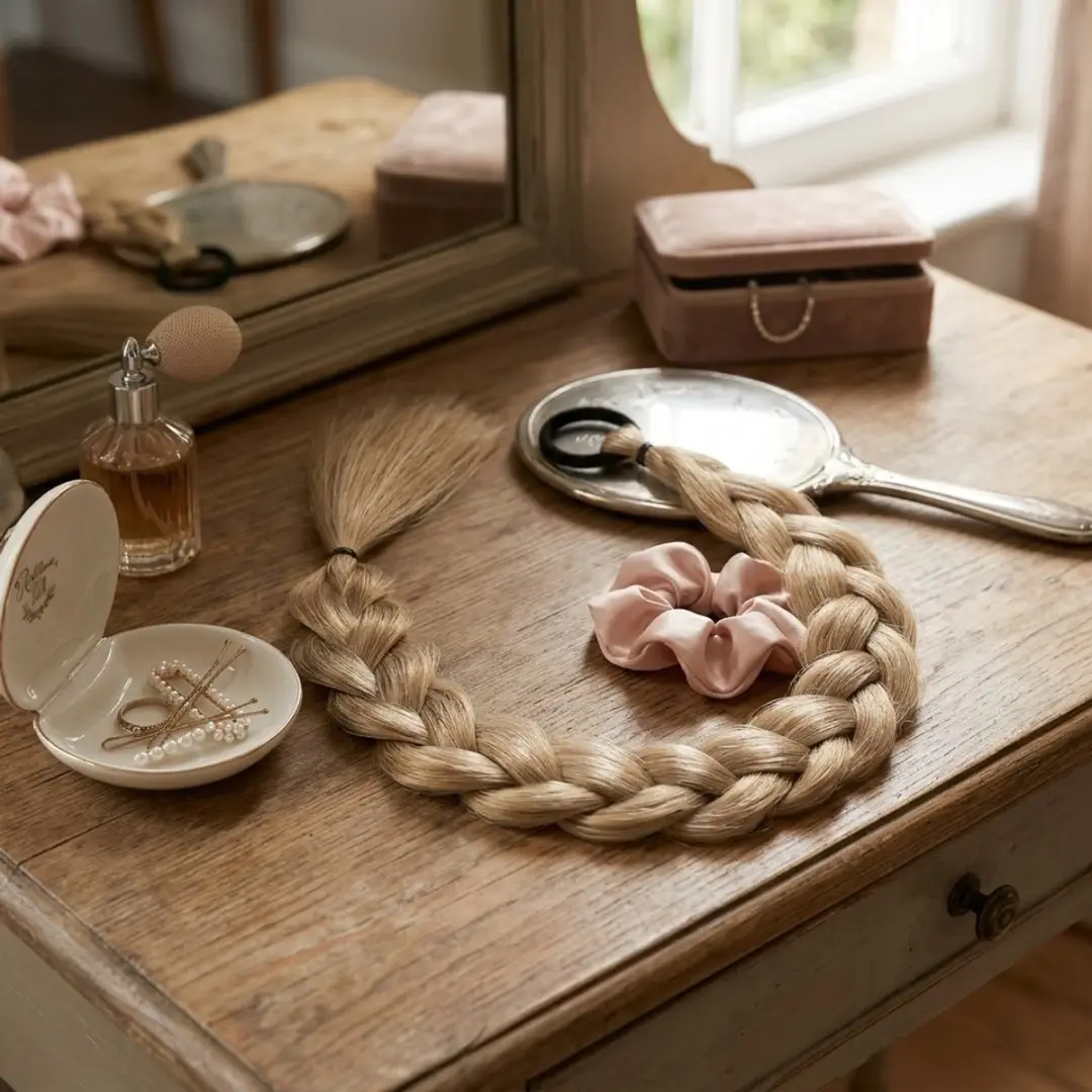 Nuvex Synthetisch Haar Vlecht Paardenstaart - Beige Blond 27-613