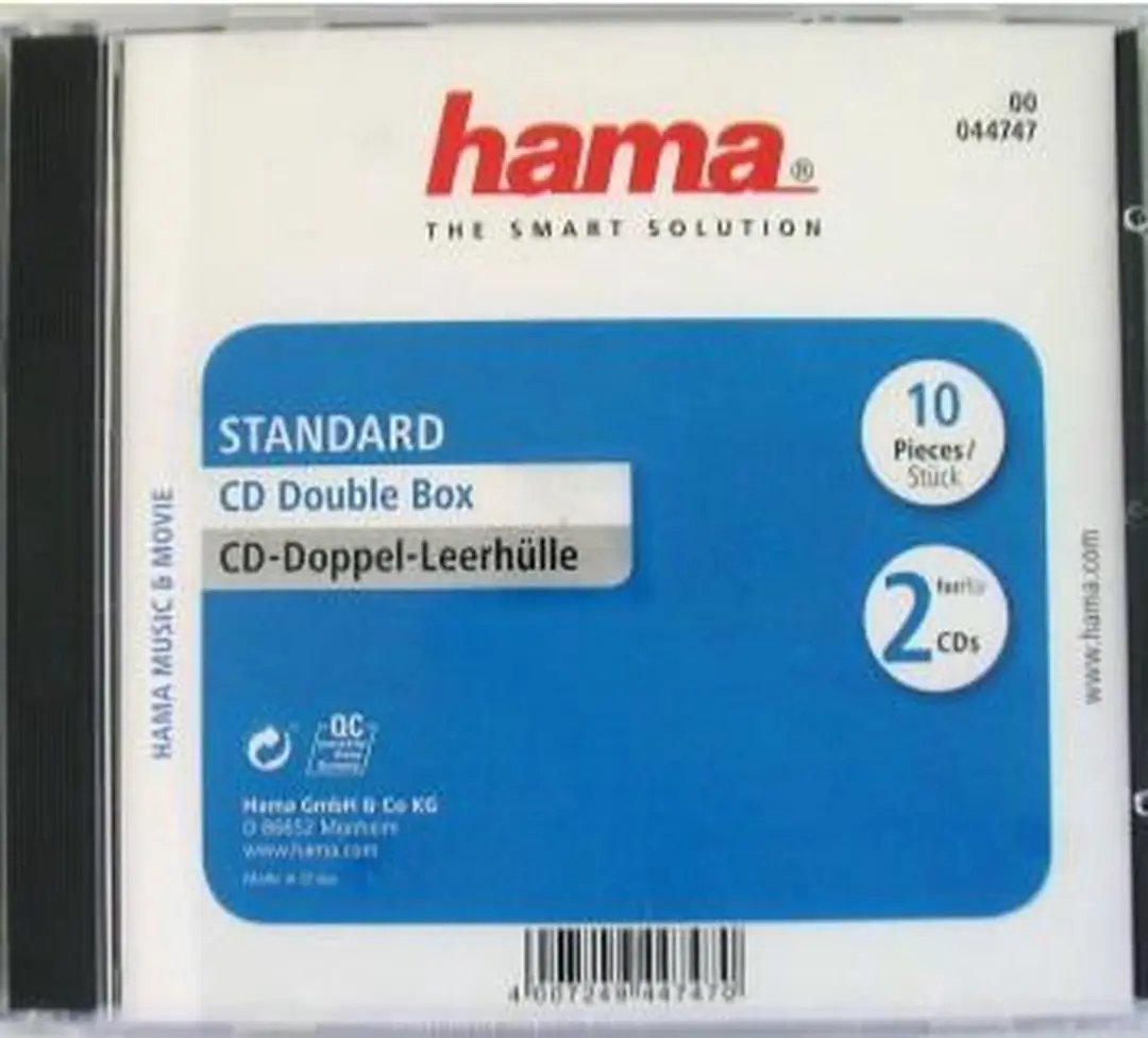 Hama Cd-Box Dubbel 10 Stuks - 25 Vakken Transparant