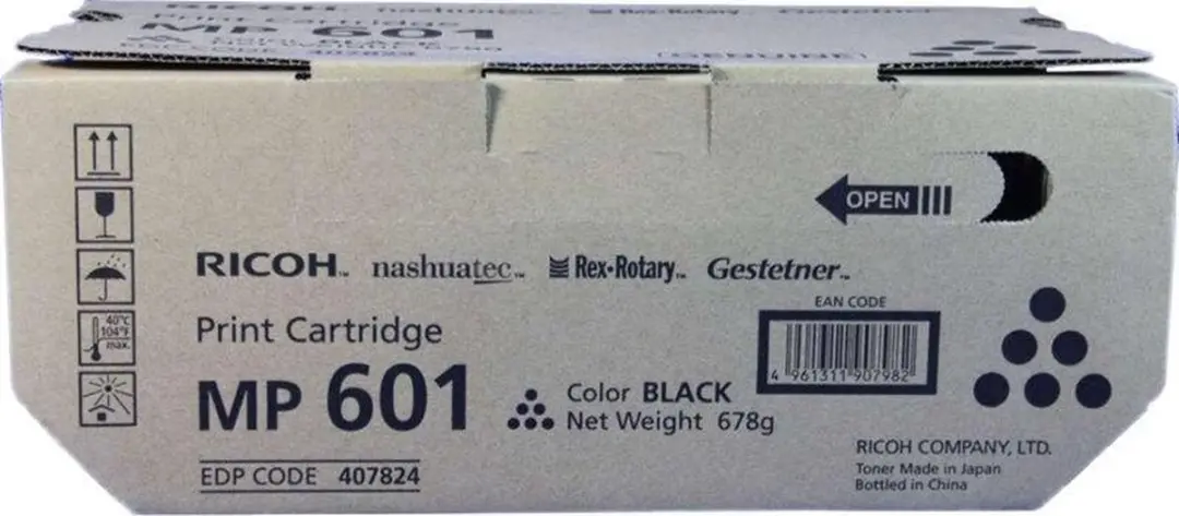 Ricoh 407824 Toner - Zwart - 25.000 pagina's
