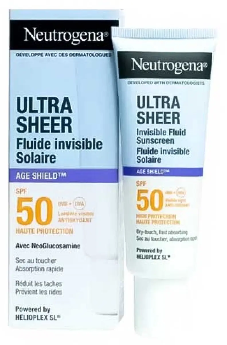 Neutrogena Ultra Sheer Age Shield SPF50 Lichaamsmelk 50ml