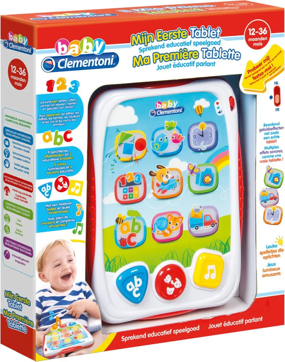 Clementoni Pratende Tablet - Interactief Speelgoed - Multi Kleur