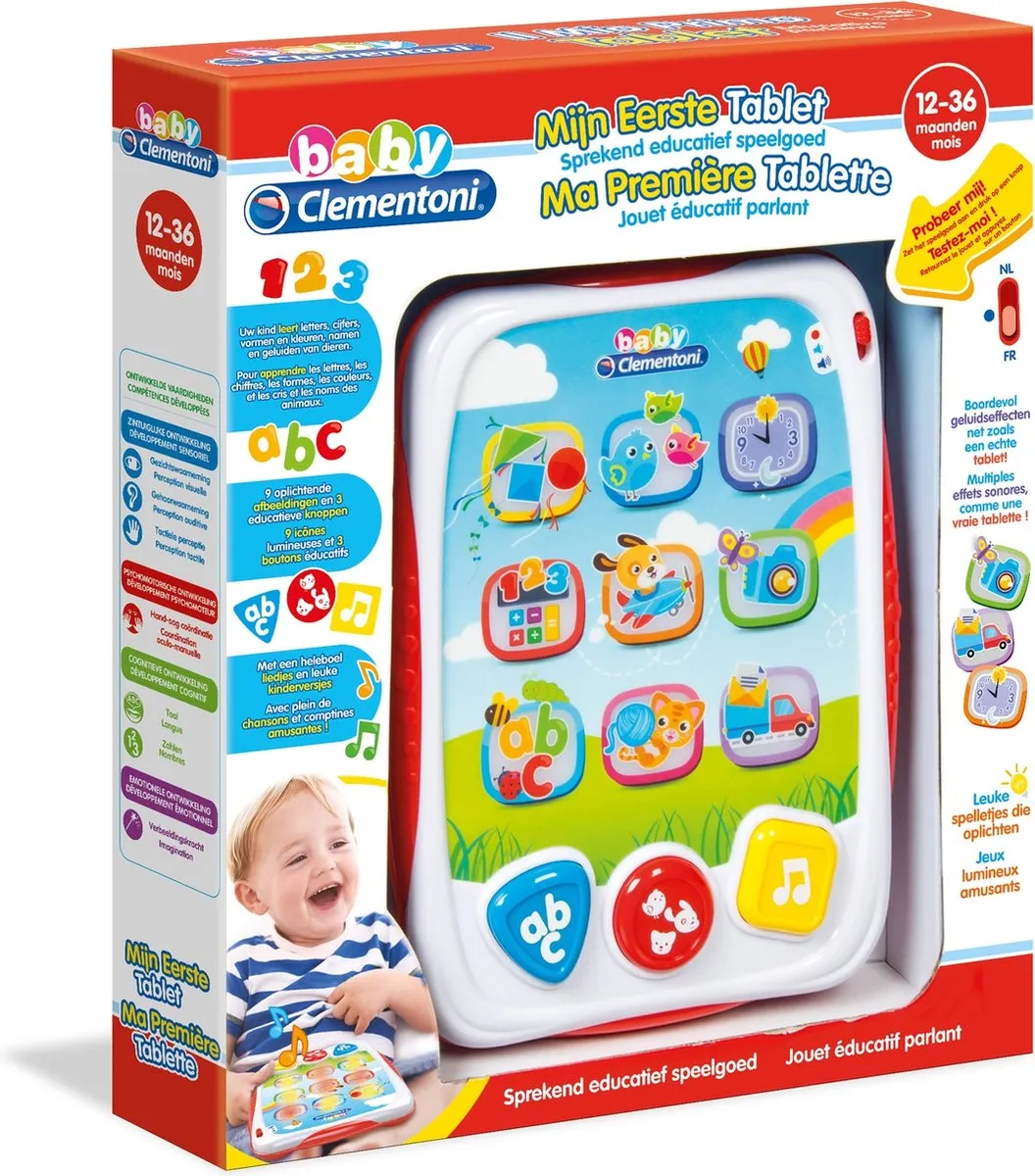Clementoni Pratende Tablet - Interactief Speelgoed - Multi Kleur