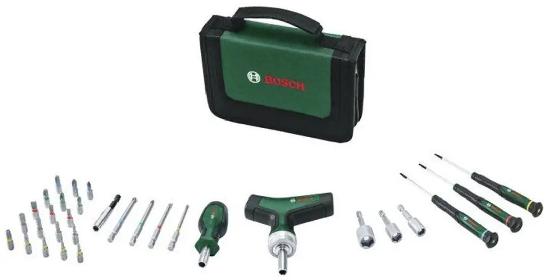 Bosch 31-delige Precisieschroevendraaierset 1600A039HX - Groen/Zwart