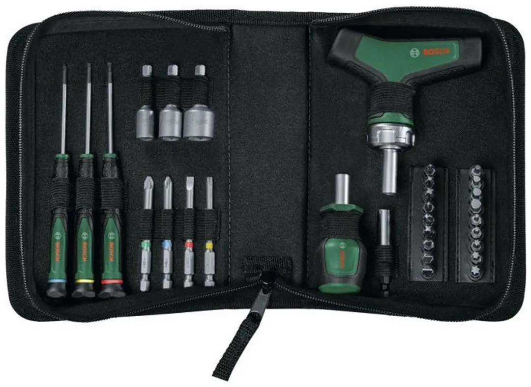 Bosch 31-delige Precisieschroevendraaierset 1600A039HX - Groen/Zwart