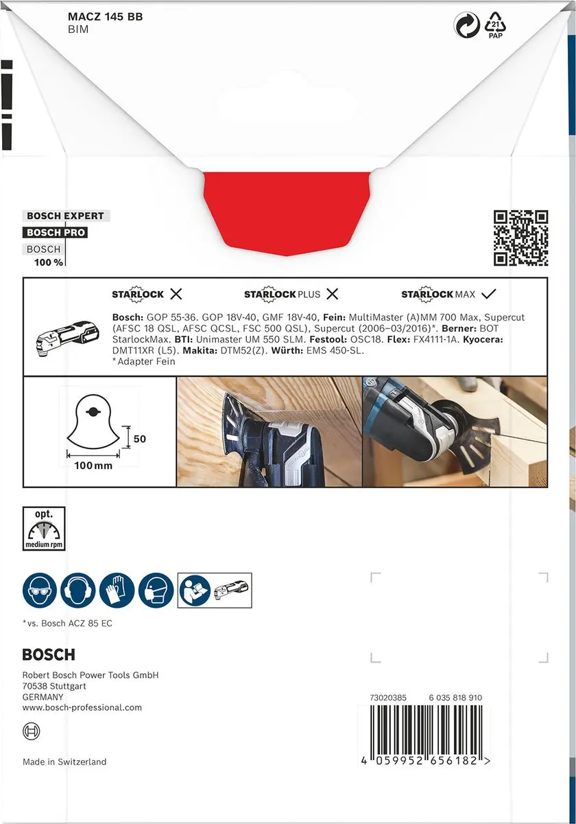 Bosch Professional PRO MACZ 145 BB Mes - Oscillerend multitool