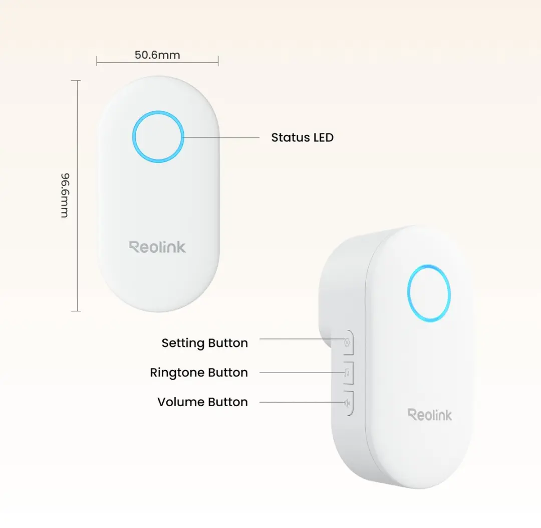 Reolink Chime Plus Insteekbare Sirene - Wit
