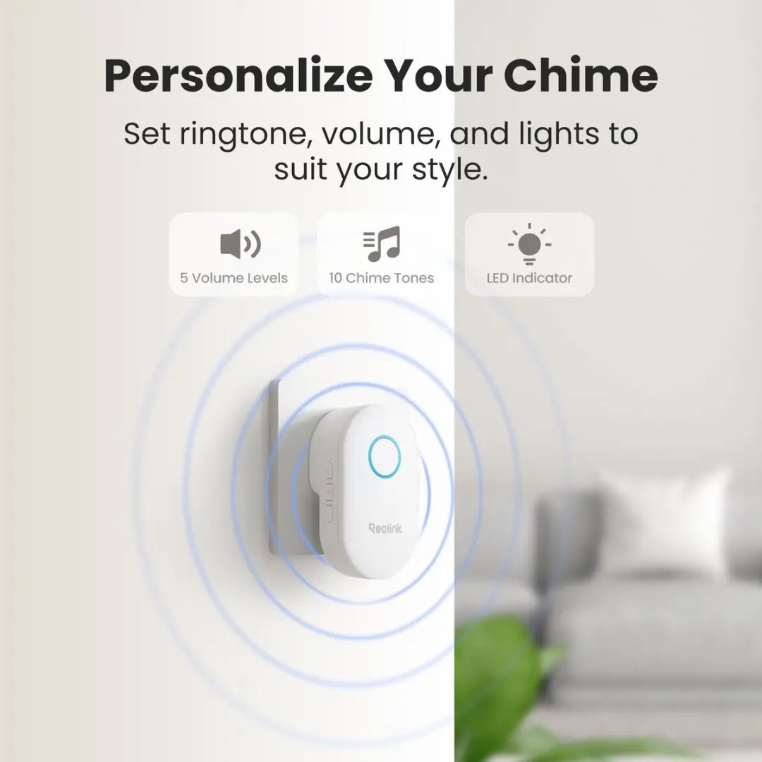 Reolink Chime Plus Insteekbare Sirene - Wit