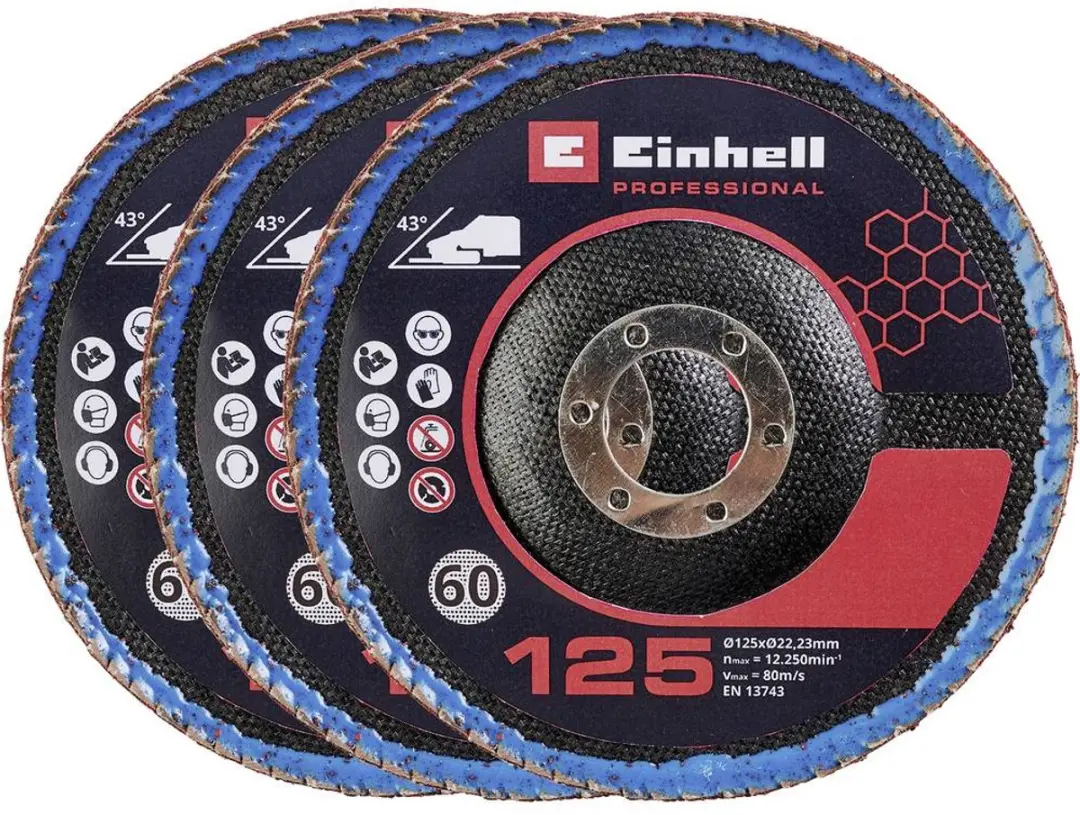 Einhell 4440020 Haakse Slijper Flapdiscs 125mm