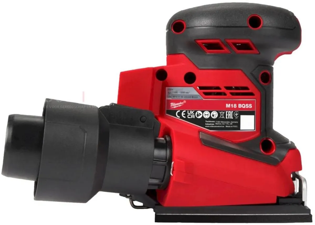 Milwaukee M18 BQSS-0 Vlakschuurmachine - 13.000 r/min - afbeelding 6 van 6