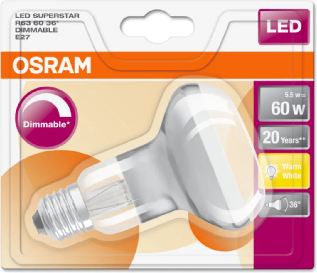 Osram ST R63 LED-lamp 4,5W E27
