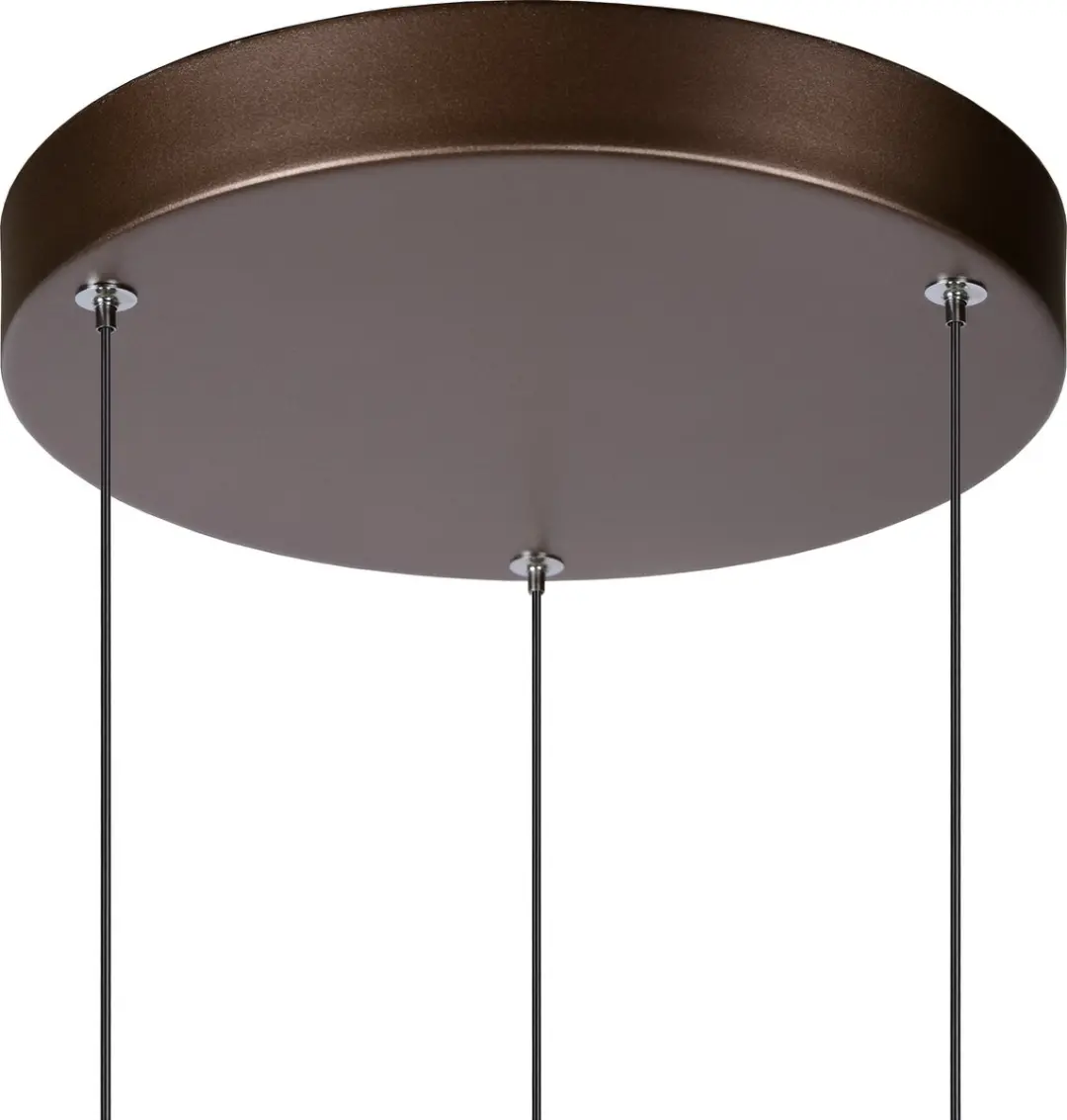 Lucide MARGARY Hanglamp - Ø28cm - 3x4W LED 2700K - Koffie